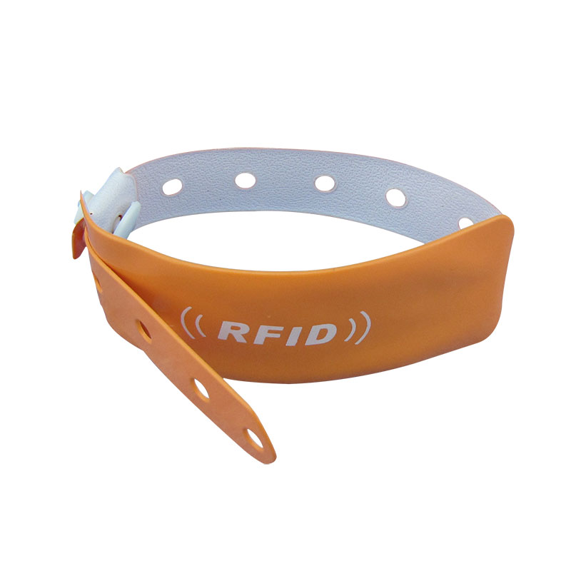 13,56 МГц Rfid жиілік жолақтары Жазылатын бір реттік RFID пластикалық ПВХ оқиға білезігі